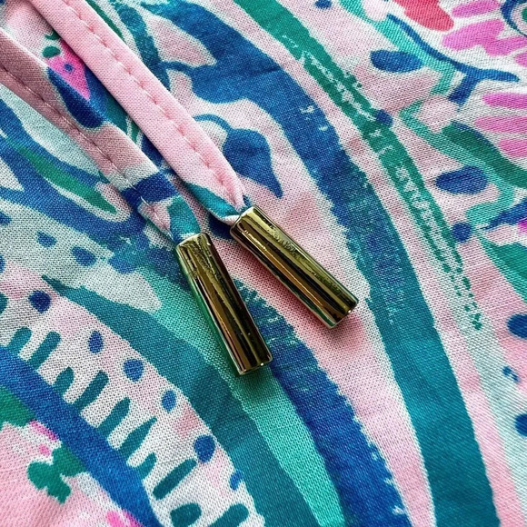 Lilly Pulitzer Womens Multicolor Rayon Floral Flounce Sleeve Top Size XXS - Picture 5 of 8